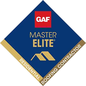 A blue diamond-shaped badge with the text "GAF MASTER ELITE" in gold