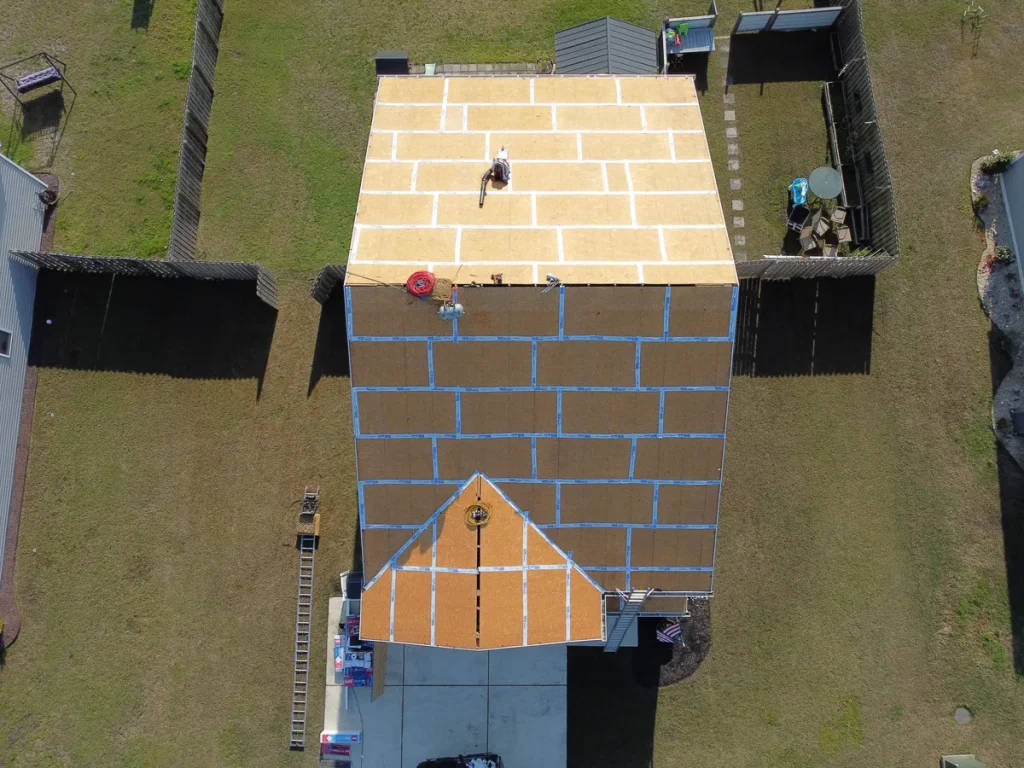 Roofing installation aerial 0083 gallery